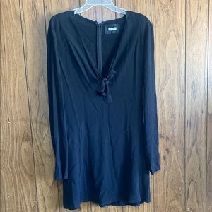 Reformation Black Long Sleeve Dress